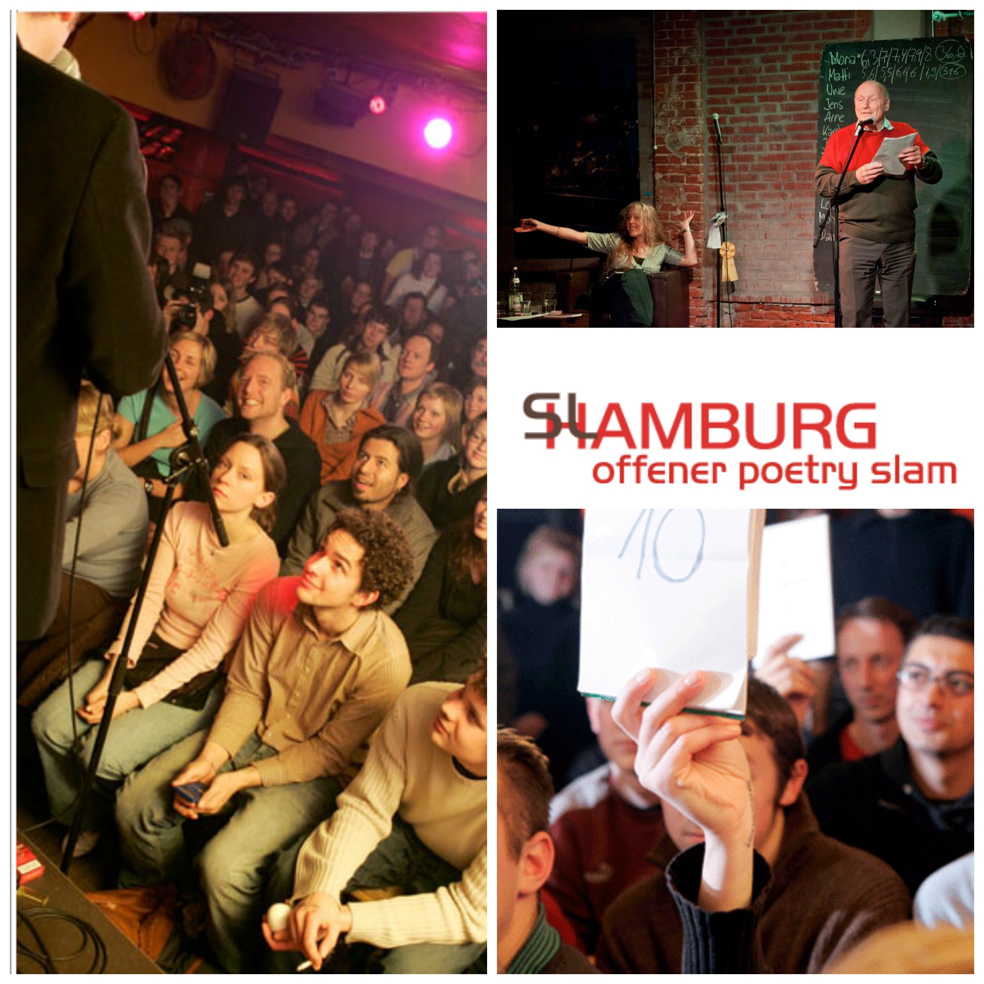 Hamburg ist Slamburg! Aug’ in Aug’ mit Jury und Publikum kämpfen hier zwölf Slammer um den Sieg! Wer wird gewinnen? Wer wird das Publikum um den Finger wickeln? Findet es heraus!
