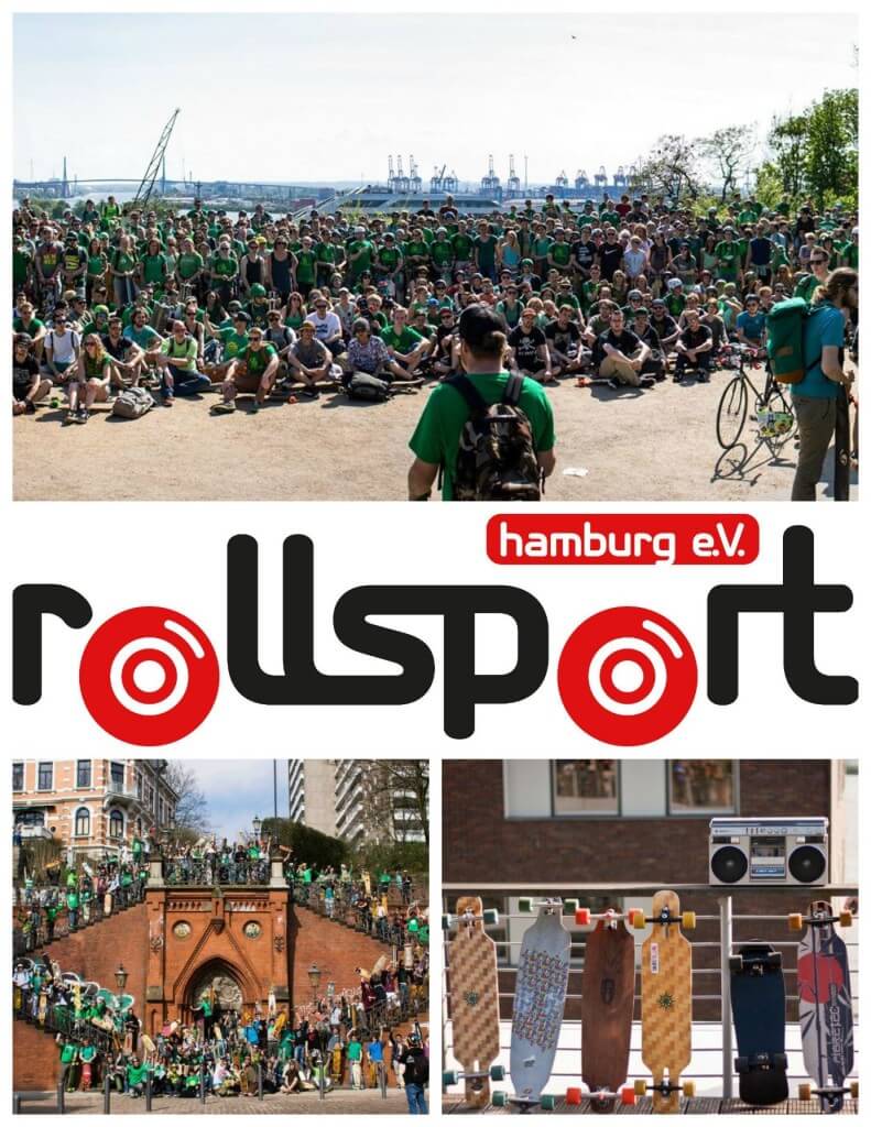 Hamburg rollt! Über 700 Menschen haben am letzten Greenskate teilgenommen und gezeigt, dass man sich mit dem Longboard angenehm und emissionsfrei fortbewegen kann. Dieses Jahr haben bereits 1000 Menschen zugesagt. Schließt euch an! Das wird ein grandioses Skateerlebnis!