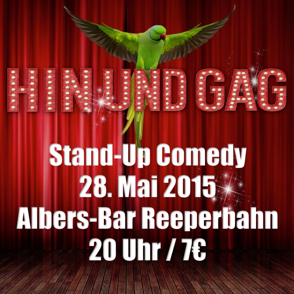 In der Albers Bar startet heute die erste Ausgabe von Hin und Gag, der offenen Bühne für Stand Up Comedy! Acht Comedians werden hier alles geben, um eure Bauchmuskeln maximal zu strapazieren!