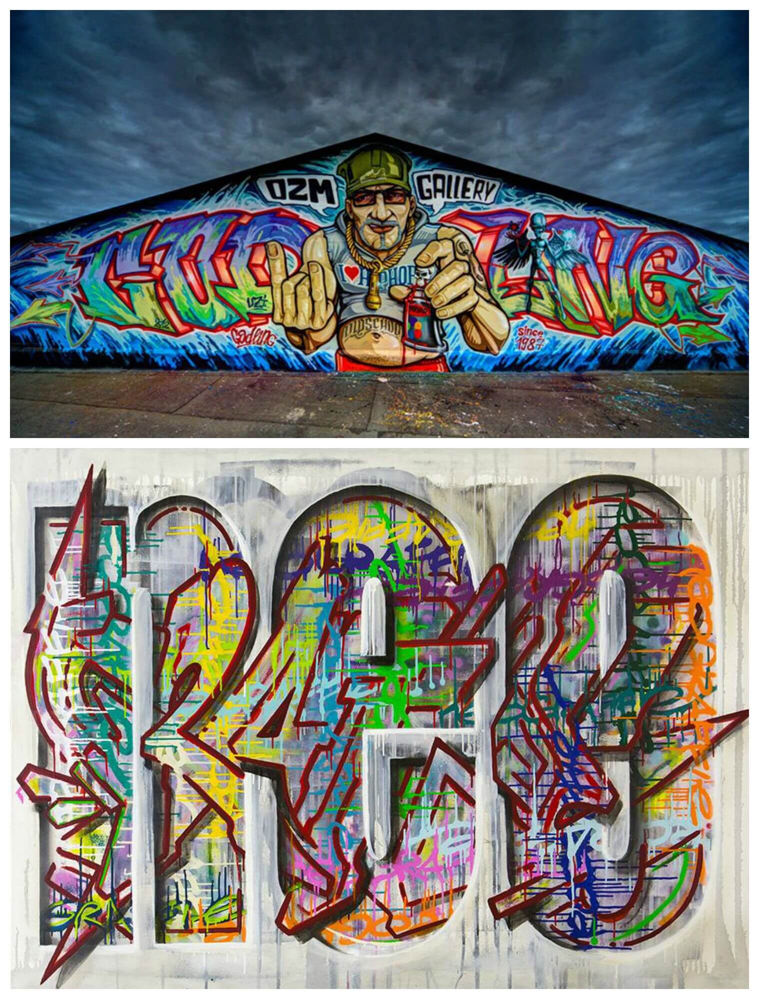 VERNISSAGE! ArtOne und Michael Godling präsentieren im OZM ihre neusten Werke in der Austellung »Neograffie«! Wer sich also von euch für Street Art, Graffiti und moderne Kunst interessiert, der ist hier heute richtig! Bis zum 3. Oktober 2015 ist die Ausstellung noch am Start!
