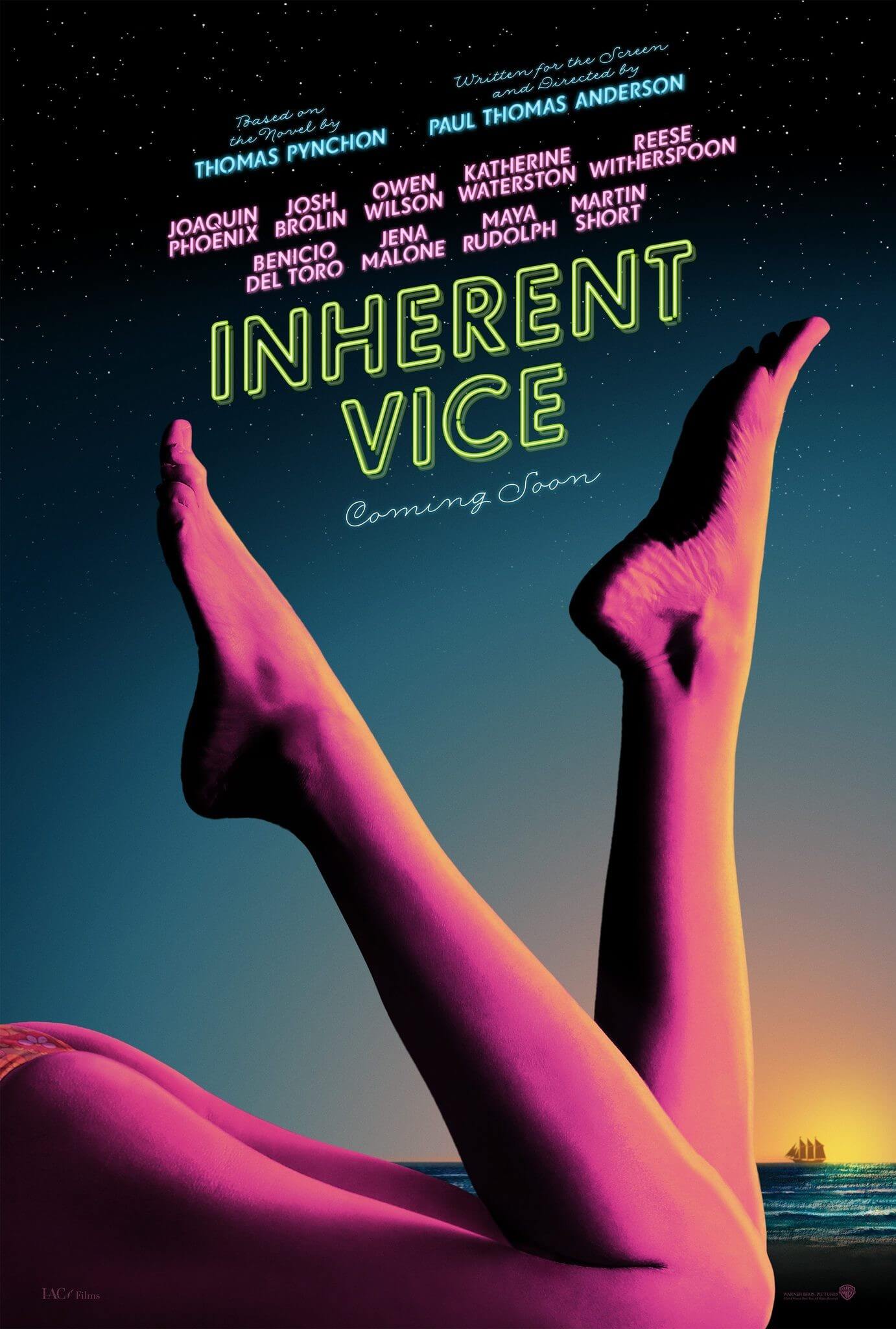 Inherent Vice – Natürliche Mängel. Dieser Film ist teils Surf noir, teils psychedelische Farce, aber ganz Thomas Pynchon. Wenn ihr sehen wollt, wie Doc Ende der psychedelischen 1960er-Jahre mit der Liebe und ihren unausweichlichen Problemen umgeht, dann solltet ihr euch diesen Film im zeise Open Air nicht entgehen lassen.