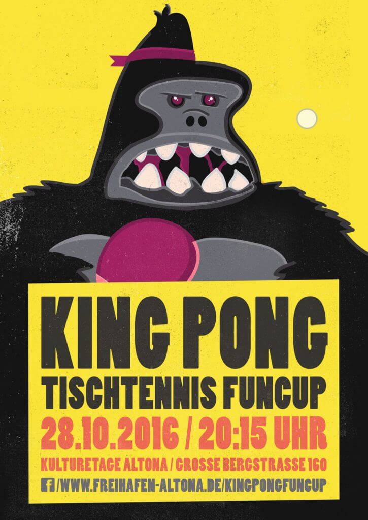 Zeig was du drauf hast! Heiße Gefechte und jede Menge Fame für den Sieger gibt’s beim KING PONG Tischtennis Funcup!
