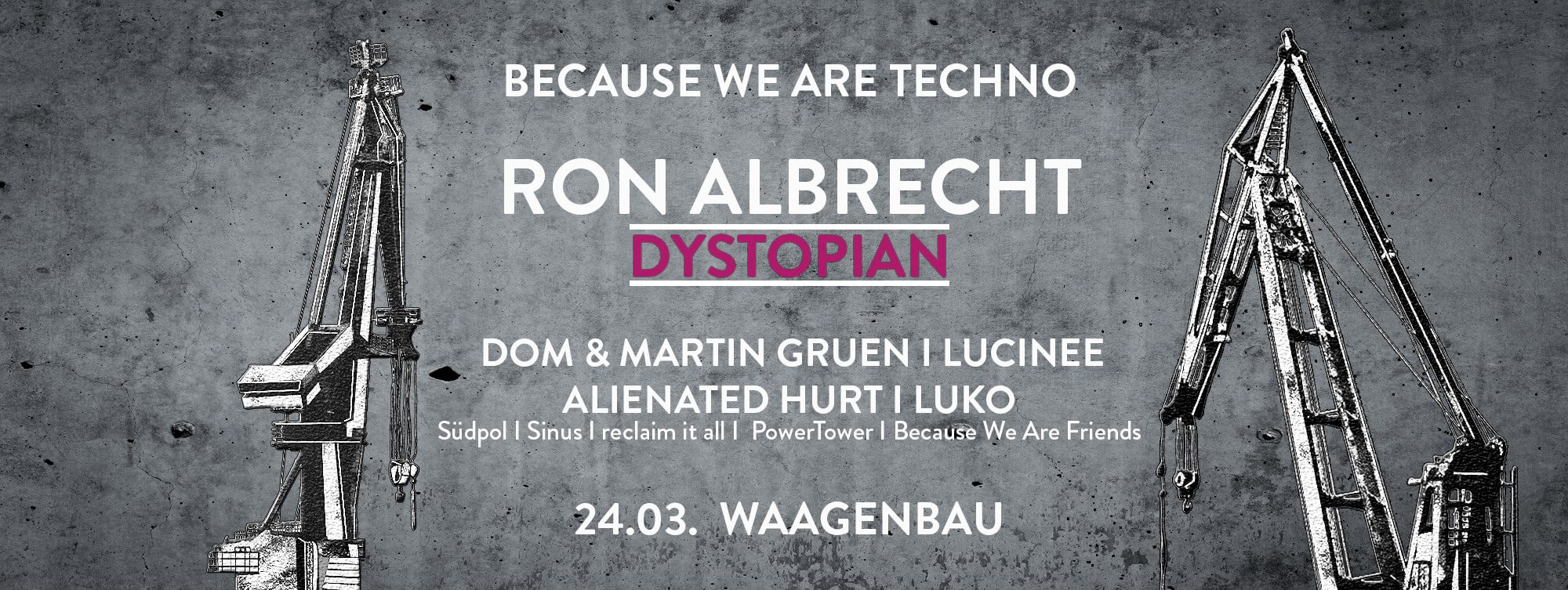 Auf der Suche nach einer guten Party? Bei „Because We Are Techno“ mit Ron Albrecht bekommst du was geboten! 😎