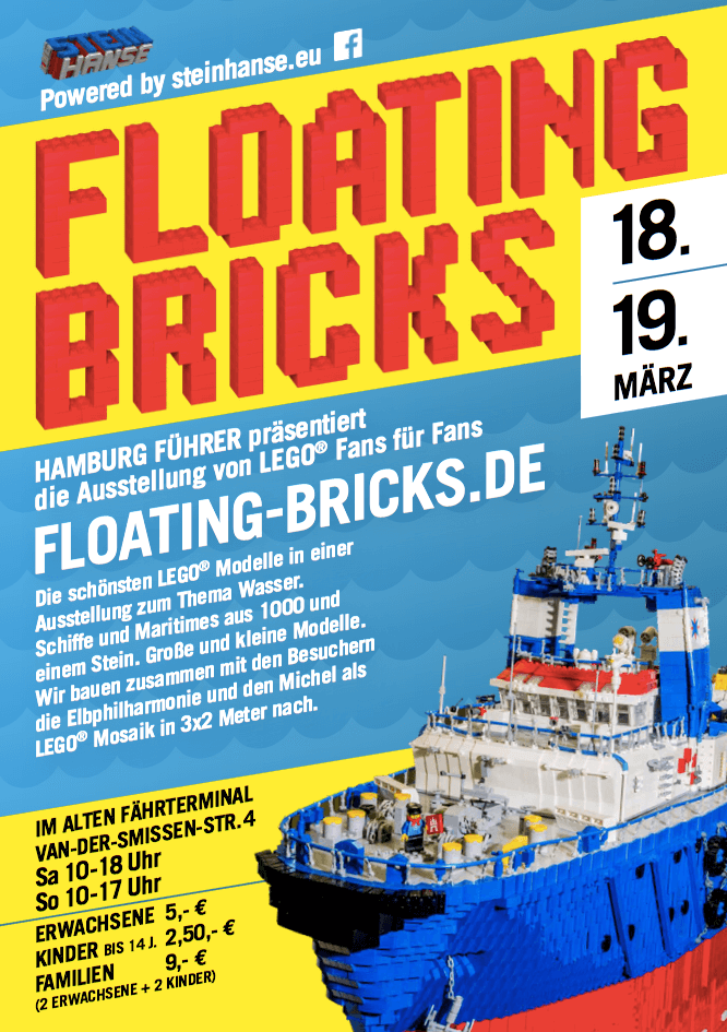 Wenn du früher ein LEGO Fan warst, wirst du diese Ausstellung lieben: Floating Bricks – die maritime Welt der LEGO Steine!