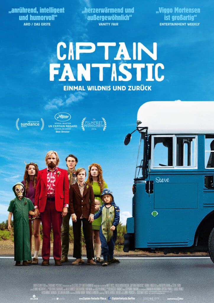 Abenteuerlich wird’s bei den Kino Nächten Barmbek: „Captain Fantastic – Einmal Wildnis und zurück“!