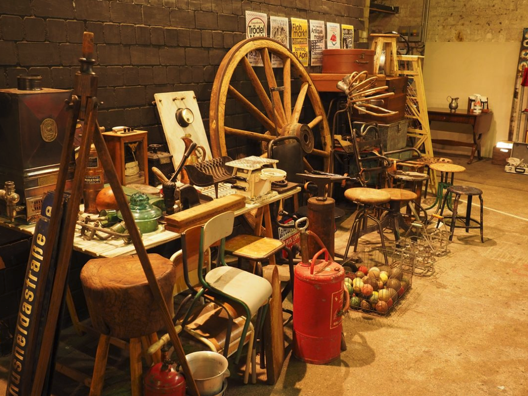 Der „Vintage Market“ ist ein Paradies für Antiquitätensammler.