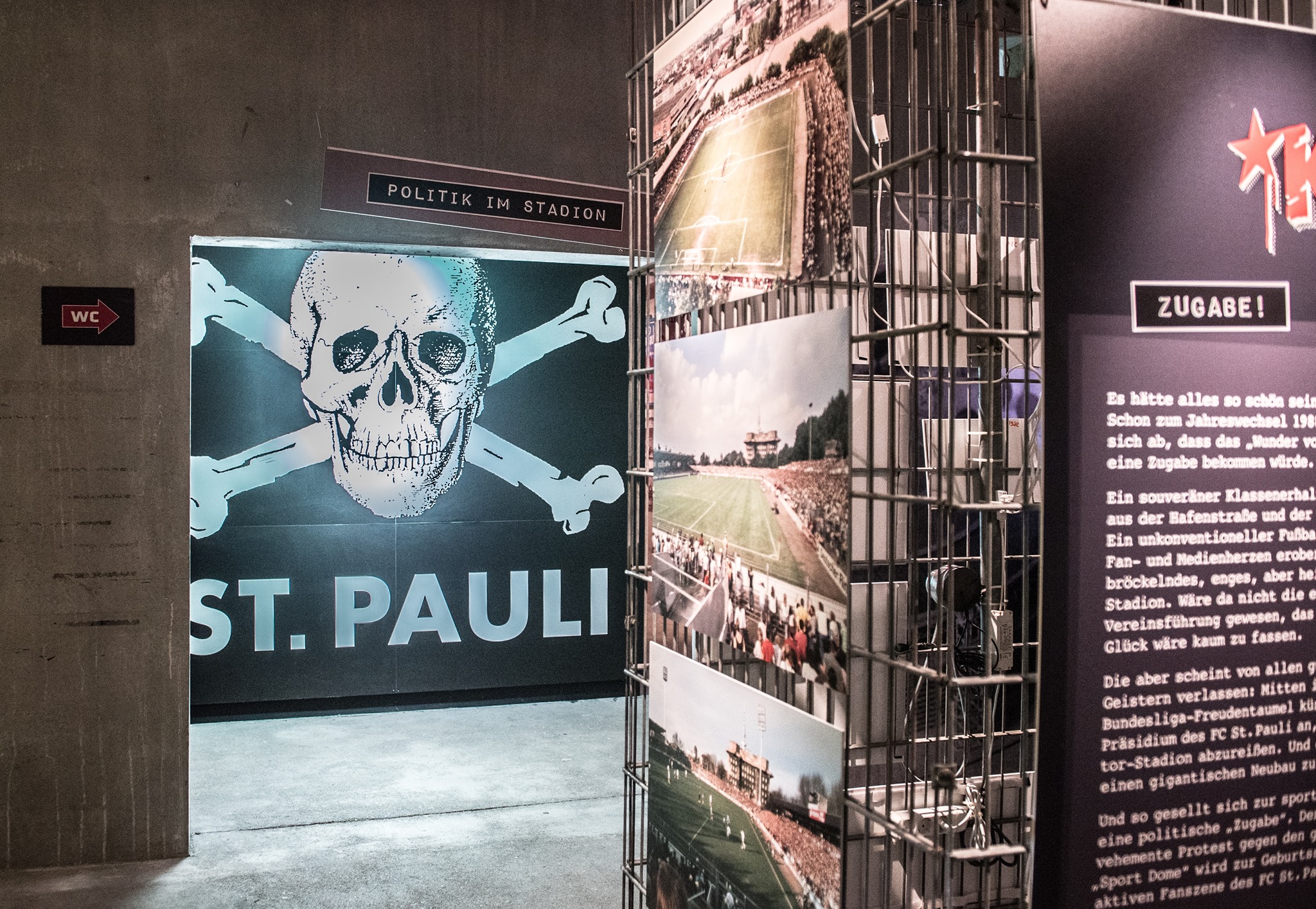 Entdecke die Geschichte des FC St. Pauli in der Ausstellung „Kiezbeben 2.0“.