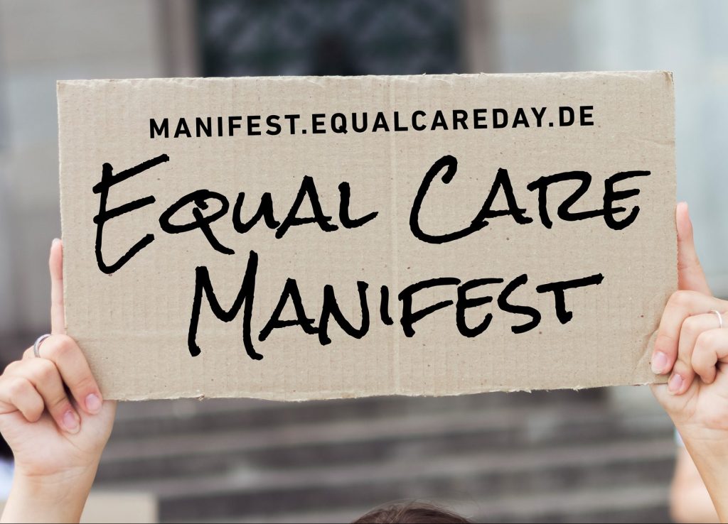 Komm zum Equal Care Day Festival und diskutiere über Gleichberechtigungsthemen.